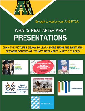 What's Next After AHS flyer